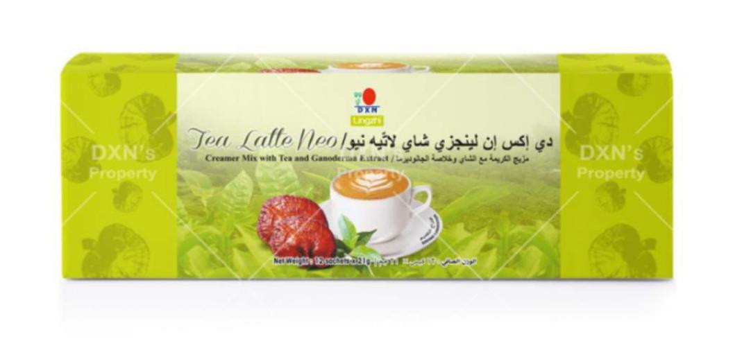 شاي لاتيه ريشي بلا سكر